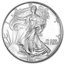(image for) 1994 1 oz American Silver Eagle Coin With Air-Tite Holder