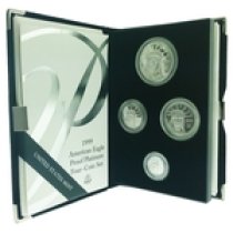 (image for) 1999-W Proof American Eagle Platinum 4 Coin Set With Box & COA