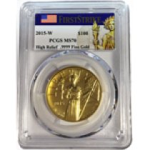 (image for) 2015-W High Relief Liberty Eagle Gold Coin $100 PCGS MS70 FS