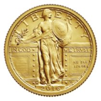 (image for) 2016-W 1/4 oz Standing Libert Centennial Gold Coin