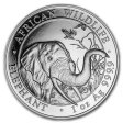 (image for) 2018 1 oz Silver Somalian African Elephant Coin BU