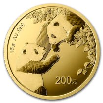 (image for) 2023 15 Grams Chinese Gold Panda Coin 200 Yuan BU - Sealed