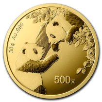 (image for) 2023 30 Grams Chinese Gold Panda Coin 500 Yuan BU - Sealed