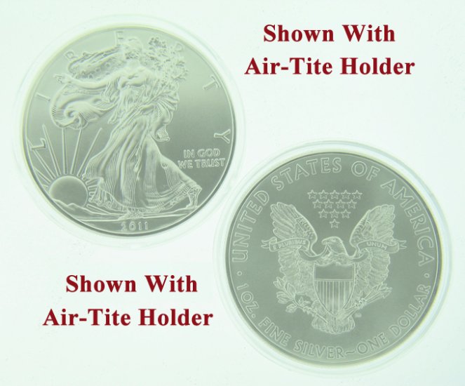 (image for) 2011 1 oz American Silver Eagle Coin With Air-Tite Holder - Click Image to Close