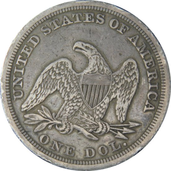 (image for) 1847 Seated Liberty Dollar - Click Image to Close