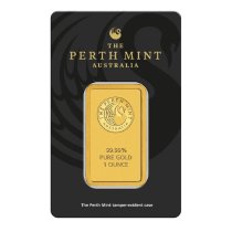 (image for) 1 oz Perth Mint Gold Bar .9999 Fine Gold With Assay Cert