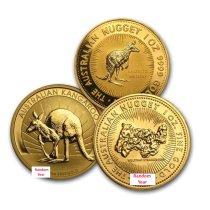 (image for) Random Year - 1 oz Australian Gold Kangaroo Coin BU