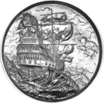 (image for) 2 oz Silver Privateer Ultra High Relief Silver Round