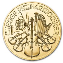 (image for) Random Year ( 2022 ) - 1/4 oz Austrian Philharmonic .9999 Fine Gold Coin BU