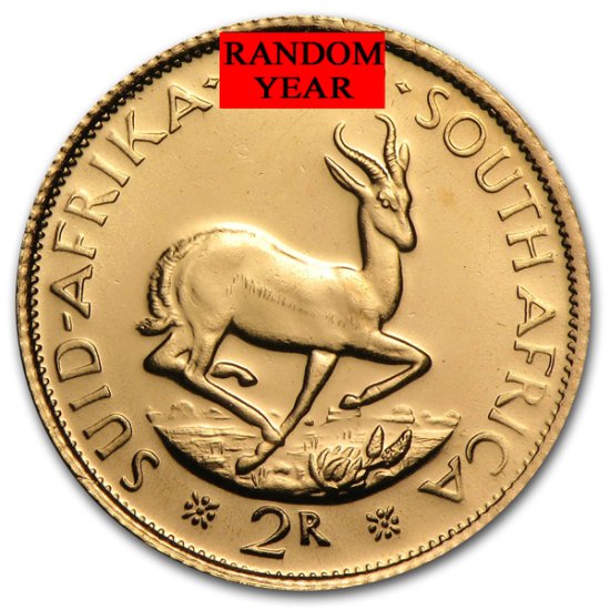 (image for) South Africa Gold 2 Rand Random Year - Click Image to Close