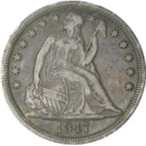 (image for) 1847 Seated Liberty Dollar