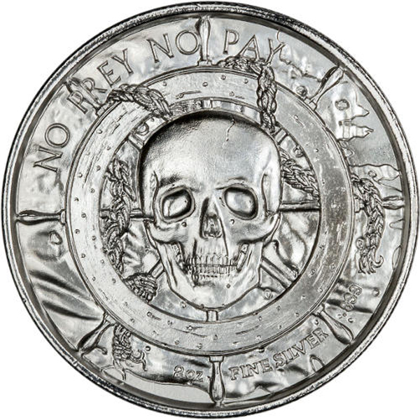 (image for) 2 oz Silver Ultra High Relief Round Davy Jones Locker - Click Image to Close