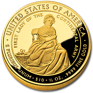 (image for) 2007 W 1/2 Ounce Proof Gold Martha Washington With Box & COA - Click Image to Close