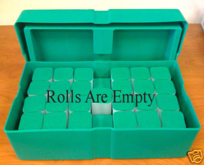 (image for) Empty Green Monster Box For Silver Eagle Coin Storage With Tubes - Click Image to Close