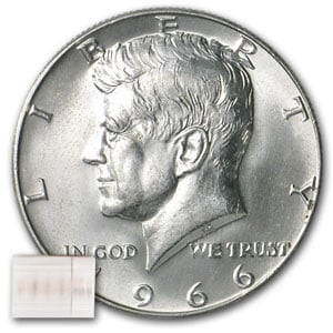 (image for) 1965-1969 Kennedy Halves $10 40% Silver 20 Coin Roll AVG - Click Image to Close