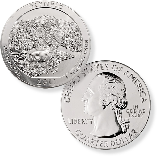 (image for) 2011 5 Ounce America The Beautiful Olympic Coin - Click Image to Close