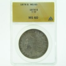 (image for) 1878 8 TF Silver Morgan Dollar ANACS MS-60