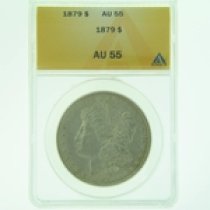 (image for) 1879 Silver Morgan Dollar ANACS AU-55