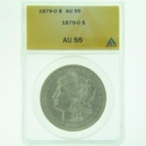 (image for) 1879 O Silver Morgan Dollar ANACS AU-55