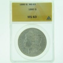 (image for) 1880 Silver Morgan Dollar ANACS MS-63