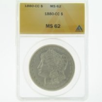 (image for) 1880 CC Silver Morgan Dollar ANACS MS-62