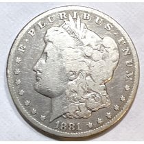 (image for) 1881-CC Morgan Silver Dollar Circulated Coin - See picture