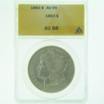 (image for) 1883 Silver Morgan Dollar ANACS AU-55