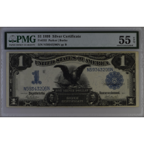 (image for) 1899 $1 Dollar Silver Certificate Fr-232 PMG 55 EPQ About Unc