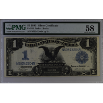 (image for) 1899 $1 Dollar Silver Certificate Fr-232 PMG 58 Choice About Unc