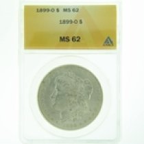 (image for) 1899 O Silver Morgan Dollar ANACS MS-62