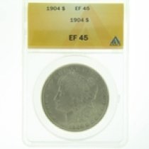 (image for) 1904 Silver Morgan Dollar ANACS EF-45