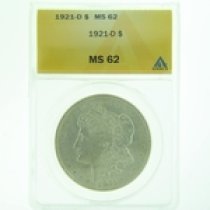 (image for) 1921 D Silver Morgan Dollar ANACS MS-62