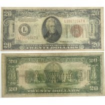 (image for) 1934A Hawaii $20 Federal Reserve Note