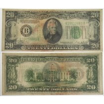 (image for) 1934B $20 Federal Reserve Note VG