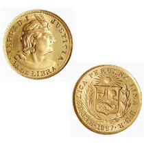 (image for) 1967 Peru Gold 1/5 Libra