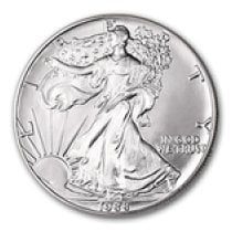 (image for) 1988 1 oz American Silver Eagle Coin With Air-Tite Holder