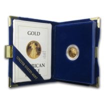 (image for) Random Year - 1/10th oz Proof Gold American Eagle With Box & COA