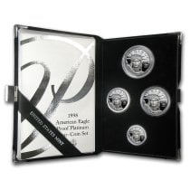 (image for) 1998-W Proof American Eagle Platinum 4 Coin Set With Box & COA