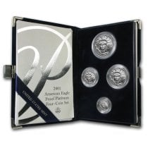 (image for) 2001-W Proof American Eagle Platinum 4 Coin Set With Box & COA