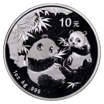 (image for) 2006 1 oz .999 Fine Silver Chinese Panda Coin BU - In Capsule
