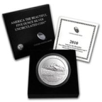 (image for) 2010 P 5 Oz America The Beautiful Mount Hood Coin With Box & COA