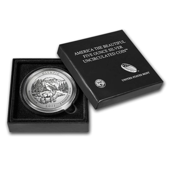 (image for) 2011-P 5 oz Silver ATB Olympic With Box & COA - Click Image to Close