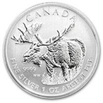 (image for) 2012 Canadian Silver Moose Coins Wildlife Series With Air-Tites