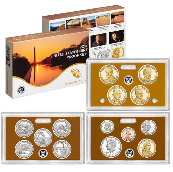 (image for) 2014 US Mint Proof Set - Click Image to Close