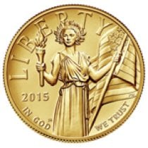(image for) 2015-W High Relief Liberty Eagle Gold Coin $100 Box & COA