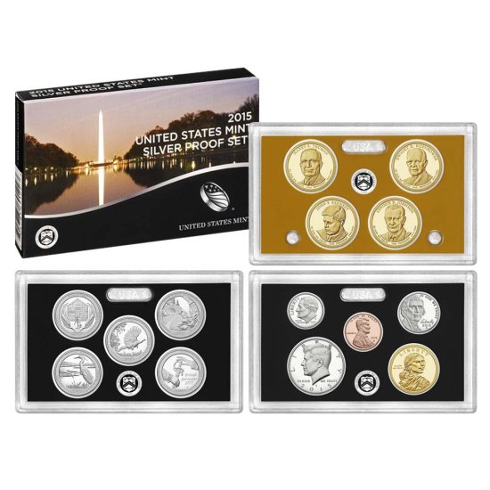 (image for) 2015 Silver Proof Set Coins - Click Image to Close