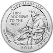 (image for) 2016 5 oz Silver ATB Cumberland Gap National Historical Park, KY