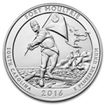 (image for) 2016 5 oz Silver ATB Fort Moultrie National Monument Coin
