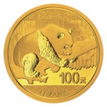 (image for) 2016 8 Grams Chinese Gold Panda Coin 100 Yuan BU Sealed