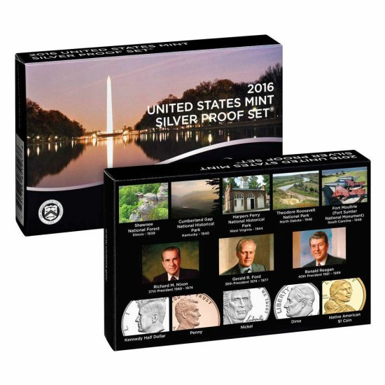 (image for) 2016 Silver Proof Set Coins - Click Image to Close